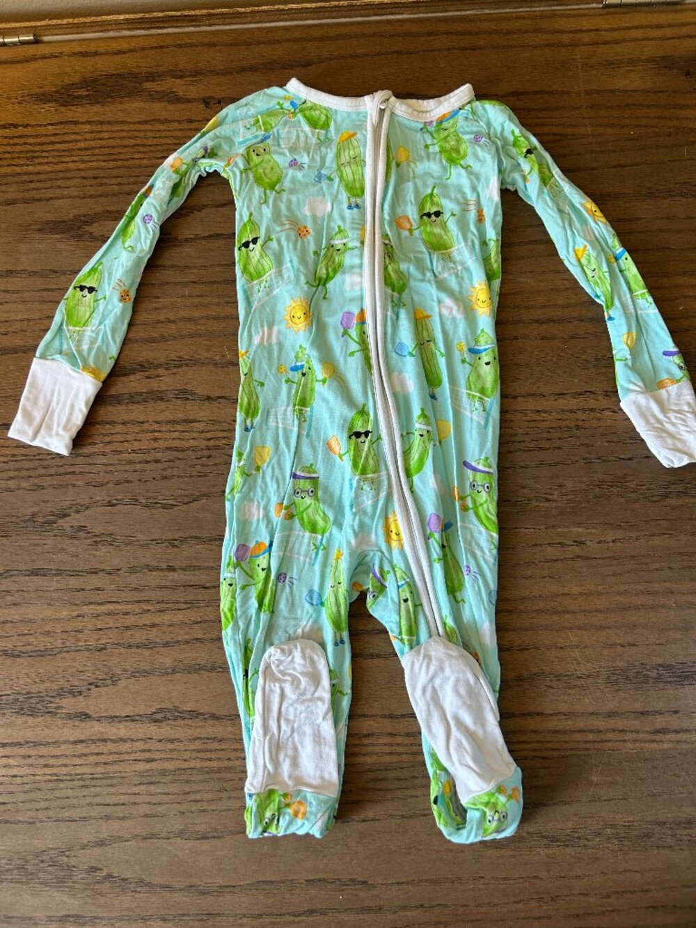 Little Sleepies Zippy; 18-24 Months; Pickle Power; Covered Hands & Feet;
